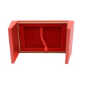 New design red square flat clamshell small gift box Festive gift boxes